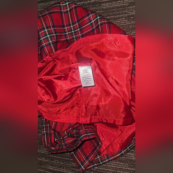 Talbots Red Plaid Skirt Size 12 - Picture 1 of 5